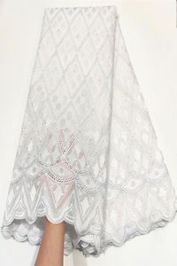 Белая швейцарская вуаль, кружевная ткань высокого качества, мягкая вышивка с люверсами, африканские кружевные ткани, 2022, нигерийский хлопок для шитья Dress8074737