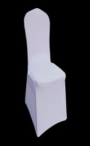 100 Stück weiße Stuhlhussen für Hochzeiten, Universal-Stretch-Polyester-Spandex-elastische Sitzbezüge, Party-, Bankett- und Abendessenzubehör9725128