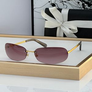 Yeni gelenler Tasarımcı Rimless Güneş Gözlüğü Kadınlar için Güneş Gözlükleri Moda Açık Lazer Ayna Çok Havalı Lensler Stil Gözlük Cha71560 Kutu ile Retro Tonlar