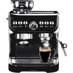 Araçlar 2023 Öğütücü ile Yeni Mirox Espresso Kahve Makinesi, Combo Coffee Latte Maker Cappuccino Makinesi, 2000ml Su Tankı