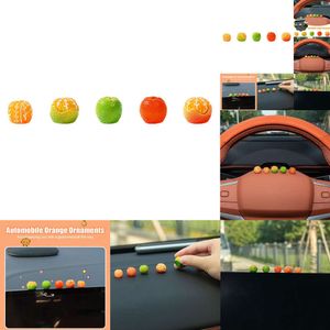 Yeni 1set otomobil süsleri mini turuncu merkez konsol dikiz aynası süslemesi iç dekorasyon arabası aksesuarları