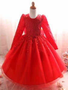 Vintage kız bebek elbise sevimli yürümeye başlayan dantel tül vaftiz elbisesi bebek prenses vaftiz elbise 1 yıl doğum günü Bebe vestido g11293267460