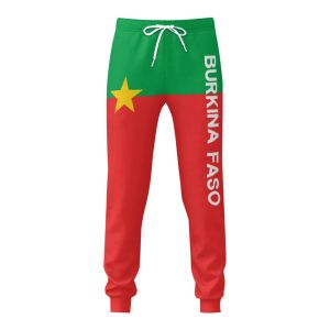 Спортивные штаны Мужские спортивные штаны Брюки с флагом Буркина-Фасо с карманами Бегуны Футбол Многофункциональные спортивные спортивные штаны с шнурком