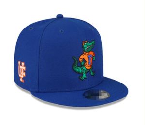 2024 Tüm Team Fan's USA Kolej Beyzbol Ayarlanabilir Kuzey Carolina Gators Şapka Tarla Karışımı Sipariş Boyutu Kapalı Düz ​​Fatura Balosu Snapback Caps Bone Chapeau A3