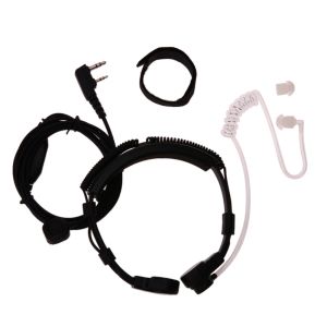 Наушники 2-контактный скрытый акустический трубчатый наушник, гарнитура PTT, горловой микрофон для Baofeng UV5R