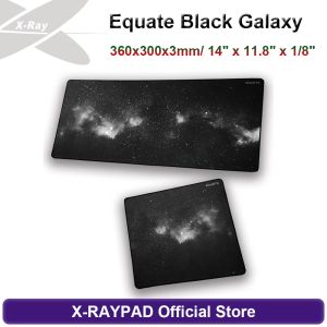 Подушечки 360x300x3 мм, большие / 14 x 11,8 x 1/8 дюйма Xraypad Equate Gaming Mouse Pad Black Galaxy