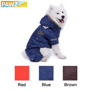 Parkas roupas para cães de estimação para cães grandes eua força aérea casaco de inverno para cachorro grande macacão para golden retriever quente material adequado