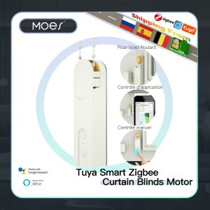 Управление MOES, новые ZigBee Smart DIY, моторизованные рулонные шторы/жалюзи, приводной мотор-концентратор Tuya Smart Life, приложение Alexa Google Home, голосовое управление