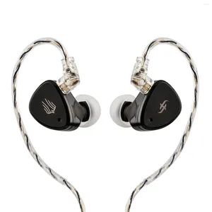 Müzikçi Audiophile için Söndürülebilir Off Gümüş Kablosu ile Hibrit Sürücü Kulak İçi Monitör Hifi IEM kulaklık