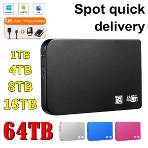 Boxs Portable SSD 1TB Внешний твердый твердый твердый жесткий диск высокий скорость мобильного жесткого диска USB3.0 Оригинальные мобильные диски