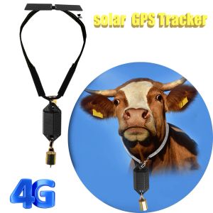 İzleyiciler 4G Hayvan İnek GPS İzleyici Güneş enerjisi Sığır At Koyun Bulucu Antilost GPS İzleme cihazı Deve Hayvancılık İzleyici
