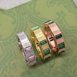 Erkek Halkalar Tasarımcı Kadınlar Düz Daire Taş Aşk Yüzükleri Ruby Emerald Ring Silver 750 Harfler Adam Yüzük Mücevher Nişan Yüzüğü 6-11mm Çok Boy