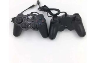 Oyuncular 2 PC Kablolu USB Oyun Denetleyicisi PC Bilgisayar Dizüstü Bilgisayar Joystick Gamepad Titreşim