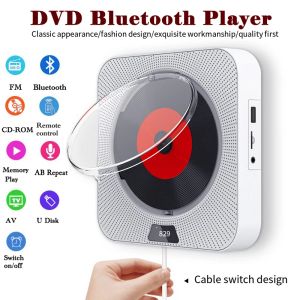 Плеер Портативный DVD-плеер с Bluetooth Домашнее аудио с дистанционным управлением FM-радио с динамиками HiFi ЖК-дисплей Прозрачный плеер