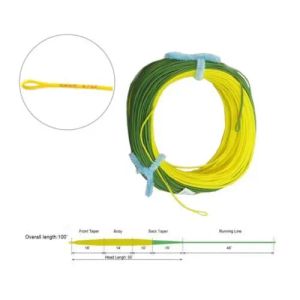 Линия Aventik Fly Line с плавающей головкой длиной 55 футов, сверхнизкое растяжение для штока переключателя