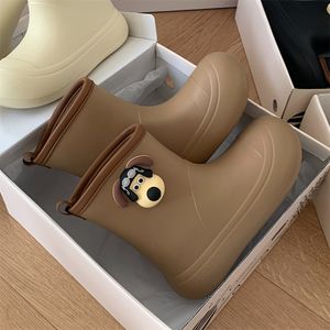 Rainboots kadınlar kaymaz yağmur botları yetişkin su ayakkabıları kırmızı kahverengi zeytin gri beyaz siyah rahat su geçirmez botlar gai long soutes