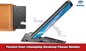 Telefon Taşınabilir Cep Telefonu Tutucu Mini Pul Stant Montajı için Katlanabilir Cep Tripod Kart Braketi İPhone Samsung Xiaomi Açı 9883054