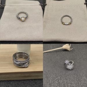 дизайнерское кольцо кольца с бриллиантами роскошные украшения для мужчин и женщин винтажные кольца dy ювелирные дизайнеры женщина мужчина леди свадебный подарок размер партии 6-9