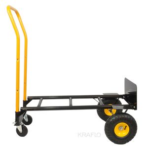 Carrello a mano Carrello a 2 ruote a doppio scopo, capacità di 330 libbre Carrello con piattaforma per carichi pesanti Carrello a spinta a 4 ruote con ruote girevoli per lo spostamento di magazzini, giardini, generi alimentari