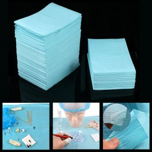 Sensörler 125pcs Tek Kullanımlık Dövme Temiz Ped Su Geçirmez Tıbbi Kağıt Maskeler Mat Çift Katman Çarşı Dövme Aksesuarları 45*33cm