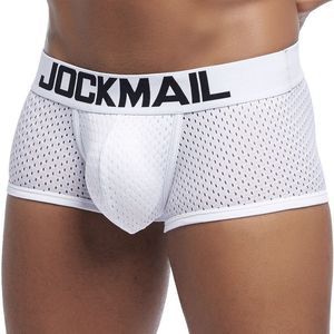 Jockmail boksör erkek iç çamaşırı örgü iç çamaşırı boksörler nefes alabilen seksi jm442