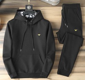 Erkek Hoodies Sweatshirts Aerobik Leisure Spor Takım Erkek Moda Kazak İki Parça Takım Büyük Boy Boy