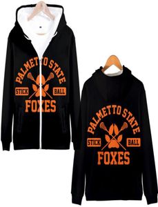 Foxhole Court Palmetto State Foxes Lacrosse Jersey Wilds Minyard Josten Unisex 3D Hoodie Zipper Kapşonlu Sweatshirt Outerwear5805596