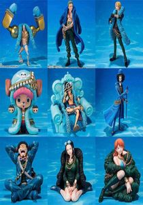 Tek Parça Figür Anime 20. Yıldönümü Ver Luffy Zoro Chopper Sanji Robin Franky Usopp Nami Brook Aksiyon Şekil PVC Model Oyuncak AA5236969