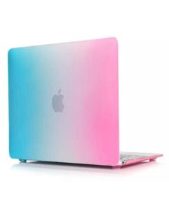 Retina ile MacBook Air Pro için Dazzle Renk Mat Sert Kauçuk Kılıf Kapak Koruyucu 12 13 15 inç Dizüstü Bilgisayar Kristal Renkli Rain2704983
