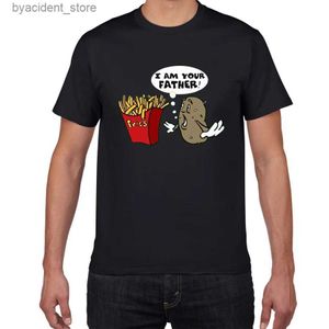 Erkekler T-Shirt Ben babanım alaycı grafik yenilik komik tişört erkekler pamuk mizah erkek tişört patates patates tişört homme homme erkek kıyafet l240304
