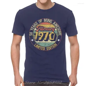 Erkek Tişörtleri Vintage Şubat T-Shirt Yenilik Doğum Günü Hediyesi Tshirt Serin Pamuk Tee Üstleri Harajuku Street Giyim