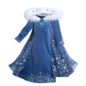 Fancy Girl Prinzessin Kleider Beauty Belle Cosplay Kostüm Schnee Weihnachten Halloween Dress Up Kinder Party Kleidung 211029 Drop Deliver Dhf6Y