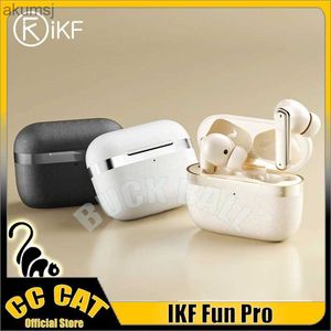 Наушники для сотового телефона Ikf Fun Pro Беспроводные Bluetooth-наушники ANC Наушники-вкладыши Наушники с активным шумоподавлением Долговечная гарнитура Музыкальный подарок YQ240304