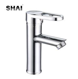 Смесители для раковины в ванной комнате SHAI Смеситель для раковины с одной ручкой, латунный сосуд, хромированная отделка, смеситель для холодной и воды SH27133548323
