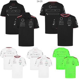 Mens T-Shirts 2024 F1 Takım T-Shirt Formül 1 Yarış Polo Gömlek Tişört Yeni Sezon Sürücü Yarış Takım Jersey Üstler Yaz Erkek Kadın T-Shirt Plus Boyut