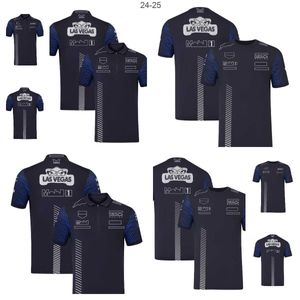 Мужские футболки Футболка F1 Team Special Edition унисекс, рубашка-поло с лацканами, официальный гоночный костюм F1 на заказ
