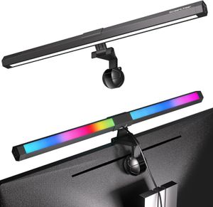 Bilgisayar Monitörü Işık Ekran Işık Çubuğu E-okuma 15 Mod RGB Renkler Arka Işık Dimmer Anahtarı USB Powered LED Asma Işık