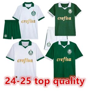 24 25 Palmeiras Dudu Futbol Forması 2024 Ev Yeşil Breno Lopes Rony G.Gomez Gömlek D.Barbosa Lucas Lima G.Menino Mina G.Veron Kids Kit Futbol Üniformaları66