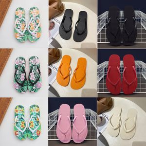 Açık moda tasarımcı platform terlik sandalet klasik sıkıştırılmış plaj alfabesi baskı flip floplar yaz düz rahat ayakkabılar gai-14 689