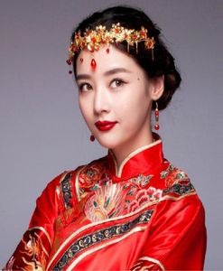 Estilo chinês tiara headpieces festa coroas antigas casamento nupcial jóias acessórios de cabelo vintage clássico moda pageant headba4558625