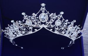 Prenses Düğün Taçları Kristal Rhinestone ile Kristal Gelin Tiaras Saç Takı Muhteşem Kadınlar Gelin Takı Başlıkları HeadBA6738153