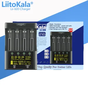 Liitokala lii-600 LCD 3,7 В/1,2 В AA/AAA 18650/26650/16340/14500/10440/18500 БАСКОН