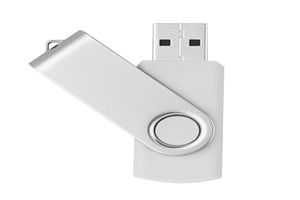 Beyaz Metal Dönen 32GB USB 20 Flash Drives 32GB Flash Pen Tahrik Başparmak Depolama PC Dizüstü Macbook Tablet1879893 için Yeterli Bellek Çubuğu