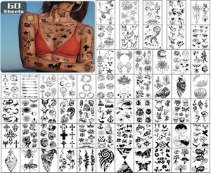Metershine 60 листов крошечные водонепроницаемые временные татуировки-наклейки с уникальным изображением или тотемом для детей и женщин19055233940850