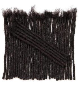 Luxnovolex Дреды, человеческие волосы, 30 прядей, 06 см, диаметр, ширина, необработанные, полностью ручная работа, перманентные локоны, натуральный черный Co5858283