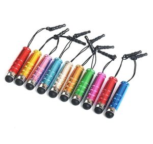 Акция DHL Mini Stylus Touch Pen Емкостная сенсорная ручка с пылезащитной заглушкой для мобильного телефона, планшетного ПК, дешево 1500 шт. лот5880228