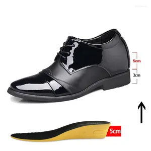 Модельные туфли, мужские туфли на подъемнике, на скрытом каблуке, парусиновая обувь, увеличивающая высоту стельки для мужчин, увеличивающая стельку на 8 см 6 см, дополнительный рост для мужчин