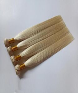 Yüksek kaliteli brezilya sarışın düz saç örgüsü 613 Moğol Rus altın rengi boyanabilir insan remy çift saç atkı exte94494295