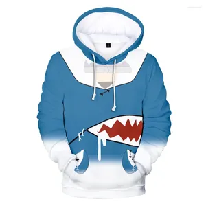 Felpe con cappuccio da uomo Anime Hololive Gawr Gura Felpa con cappuccio Cosplay 3D Stampa Cappuccio Felpa con cappuccio Zipper Up Pullover Cappotto Giacca Costume di Halloween