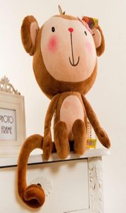 Плюшевые игрушки «Обезьяна», 60 см, большие любители, куклы-обезьяны, влюбленные, обезьяна, станция, чтобы лежать ничком, случайно8836336